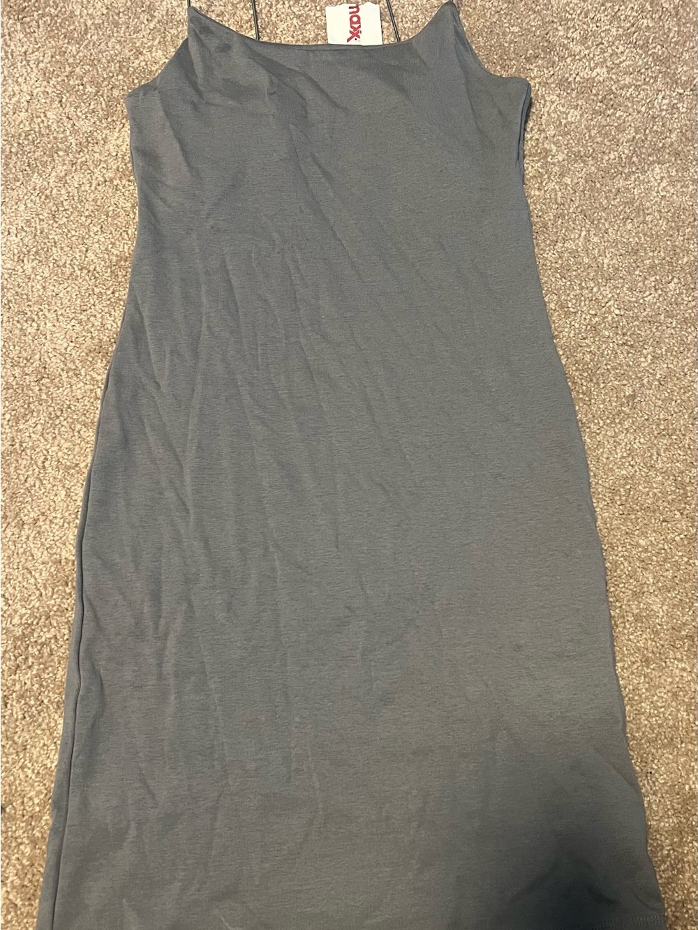 Zara Sleeveless Slip Dress - Charcoal Gray